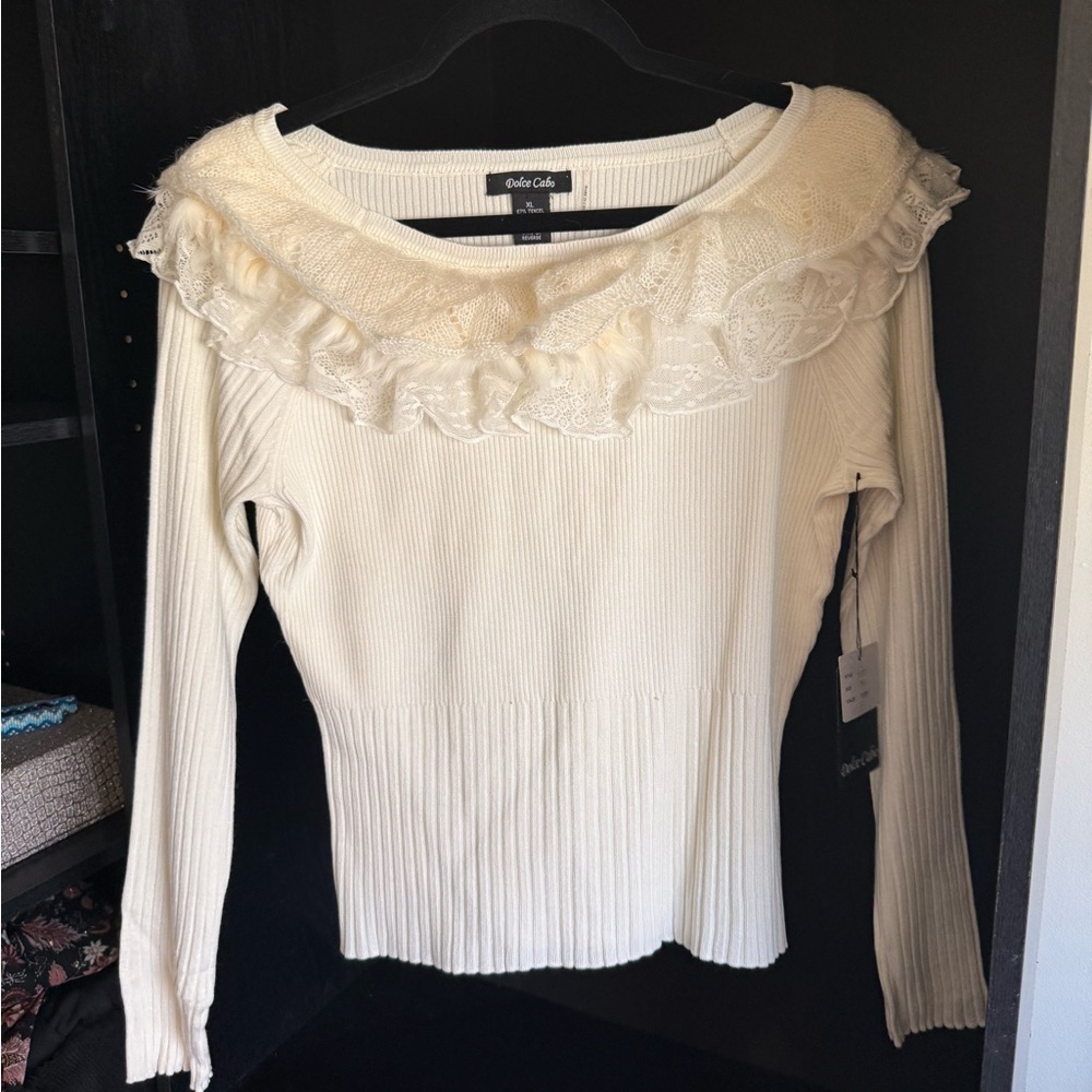 Dolce Cabo Cream Sweater